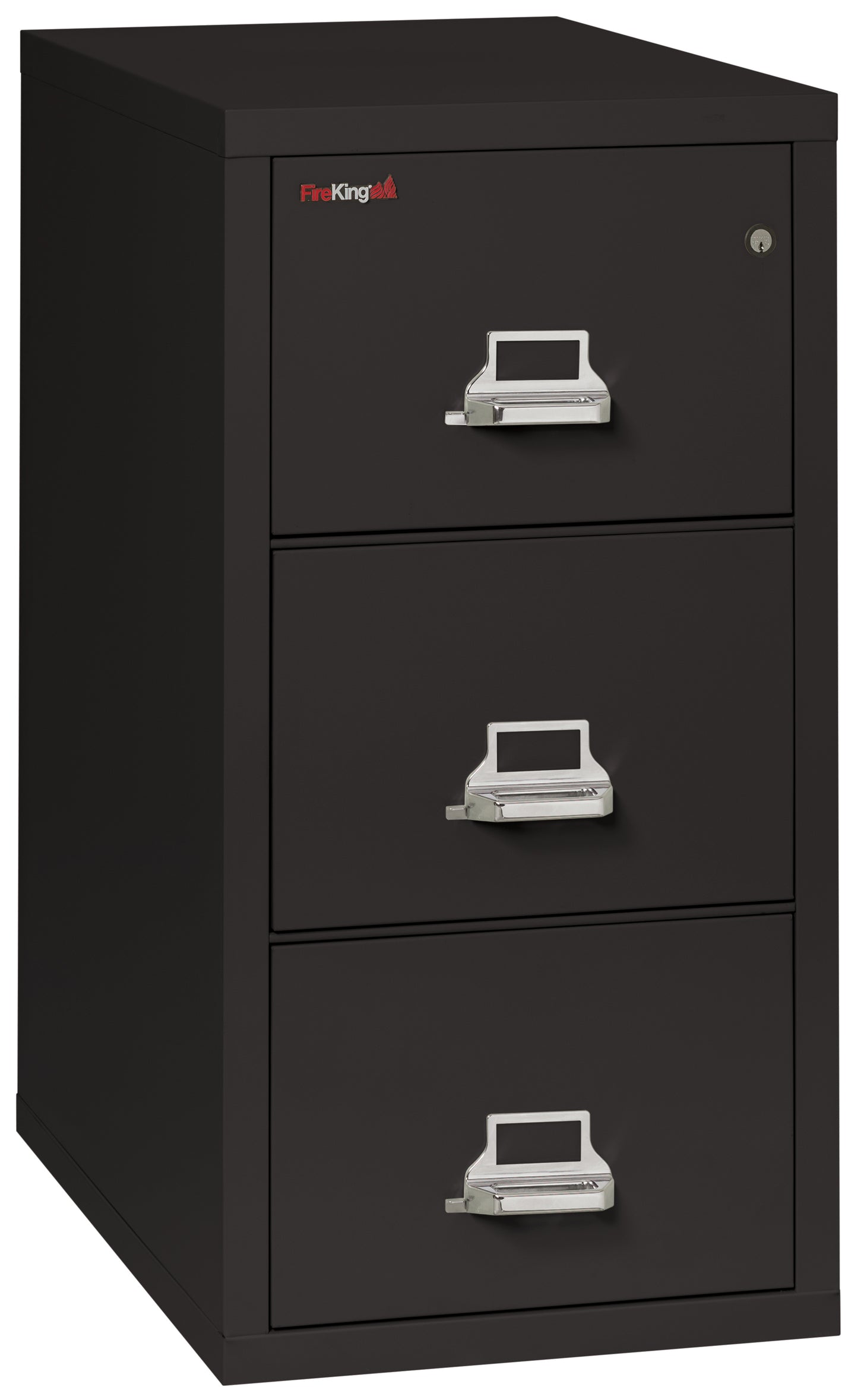 FireKing 1 Hour Fire Resistant File Cabinet - 3 Drawer Legal 31" Depth - Black