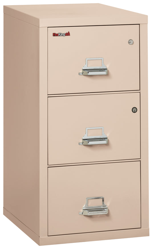 FireKing 3 Drawer Legal Safe-in-a-File Cabinet - Champagne