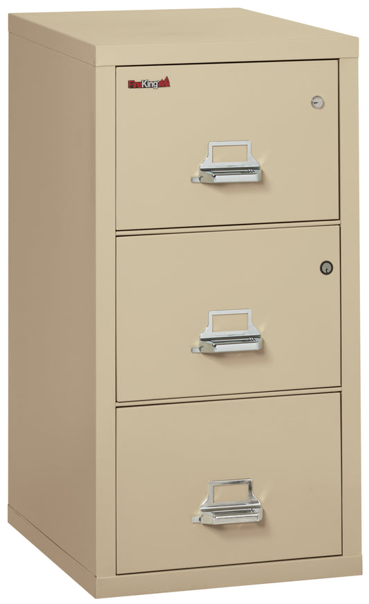 FireKing 3 Drawer Legal Safe-in-a-File Cabinet - Parchment