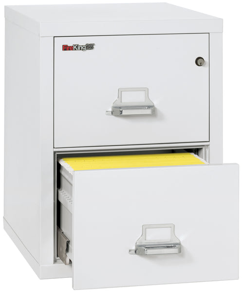 FireKing 1 Hour Fire Resistant File Cabinet - 2 Drawer Letter 25 Depth