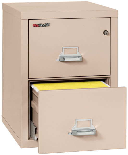 FireKing 1 Hour Fire Resistant File Cabinet - 2 Drawer Letter 25" Depth