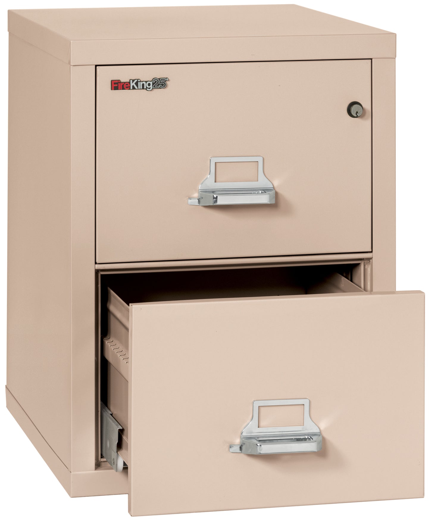 FireKing 1 Hour Fire Resistant File Cabinet - 2 Drawer Letter 25" Depth