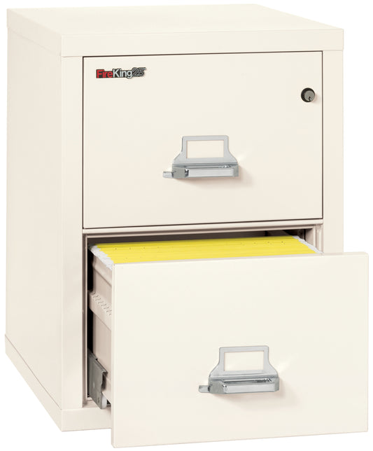 FireKing 1 Hour Fire Resistant File Cabinet - 2 Drawer Letter 25" Depth