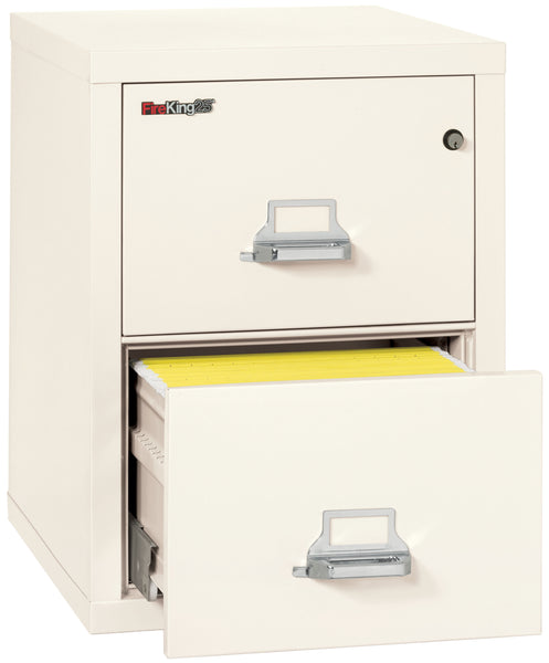 FireKing 1 Hour Fire Resistant File Cabinet - 2 Drawer Letter 25 Depth