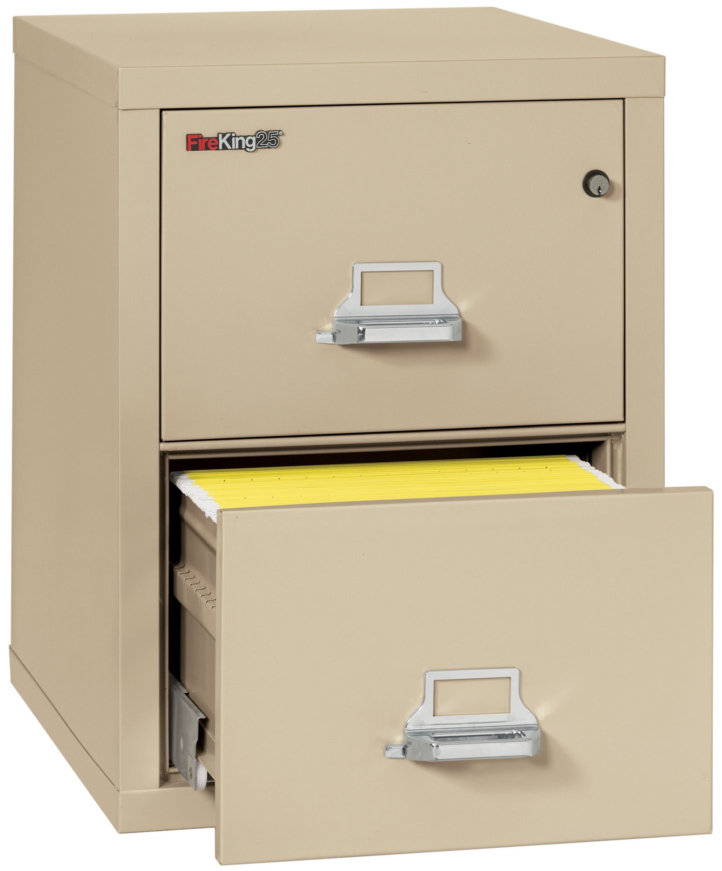 FireKing 1 Hour Fire Resistant File Cabinet - 2 Drawer Letter 25" Depth