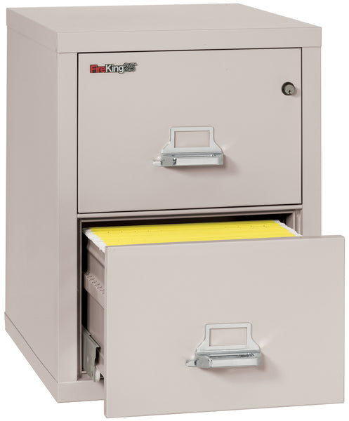 FireKing 1 Hour Fire Resistant File Cabinet - 2 Drawer Letter 25 Depth