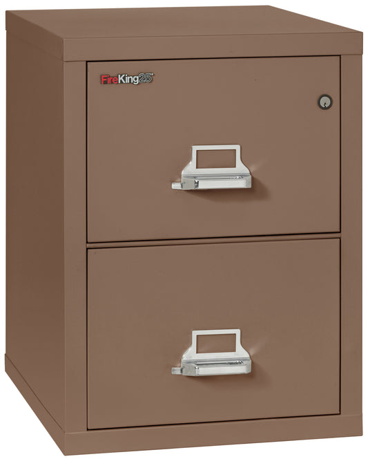 FireKing 1 Hour Fire Resistant File Cabinet - 2 Drawer Letter 25" Depth