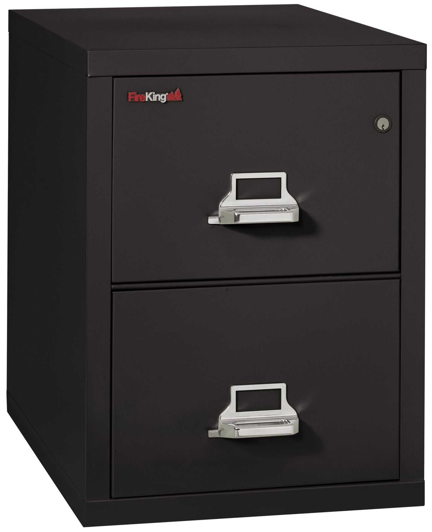 FireKing 1 Hour Fire Resistant File Cabinet - 2 Drawer Letter 31" Depth - Black