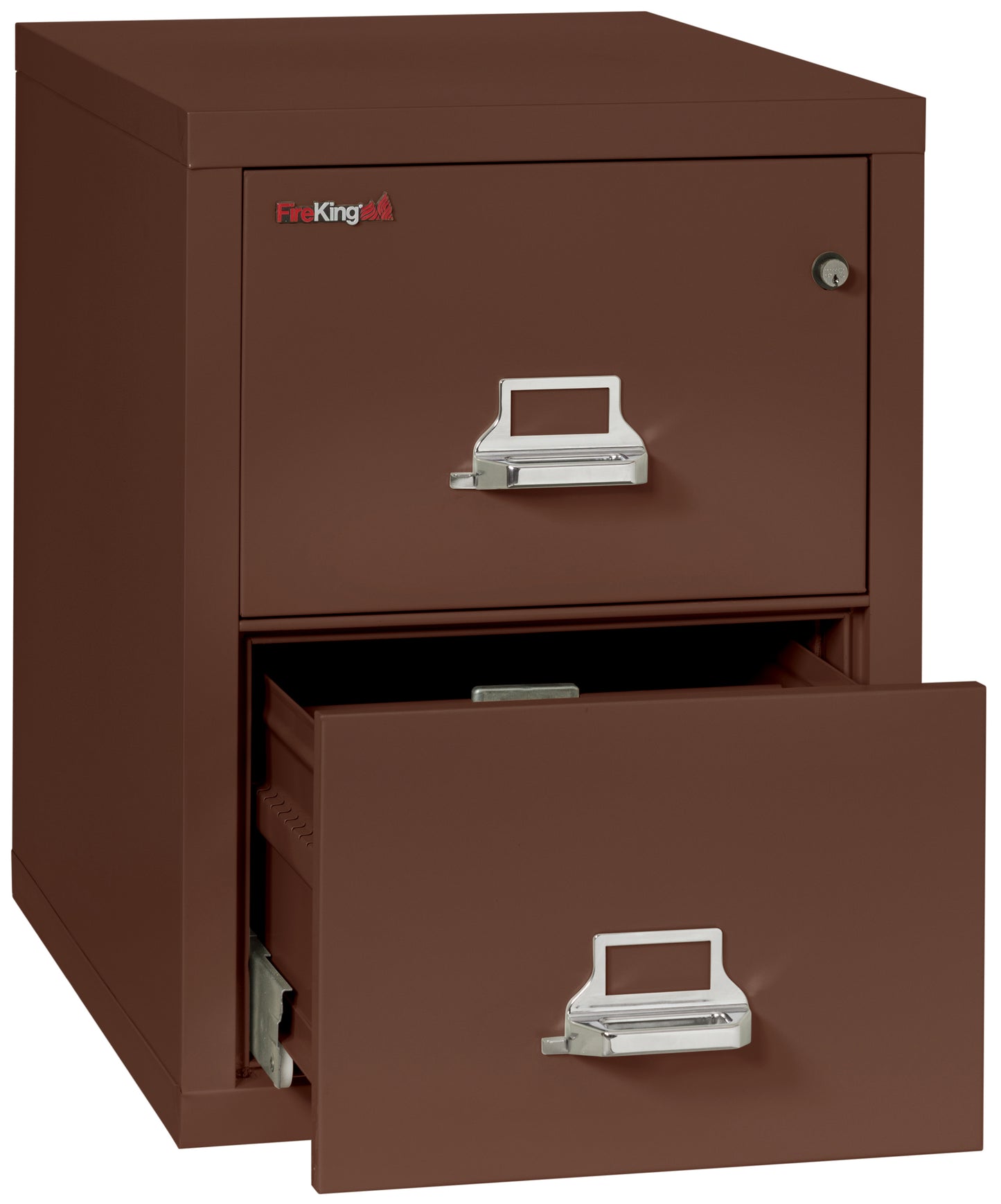 FireKing 1 Hour Fire Resistant File Cabinet - 2 Drawer Letter 31" Depth - Brown