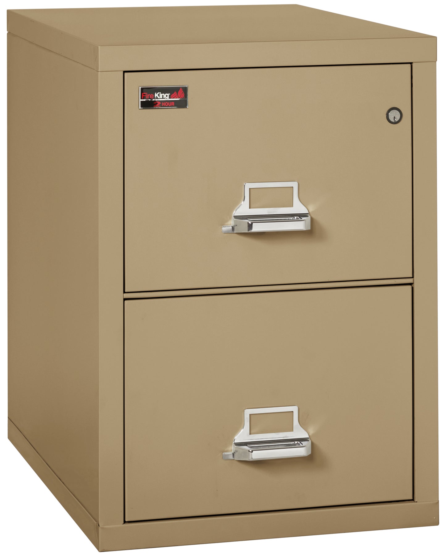 FireKing 2 Hour Fire Resistant File Cabinet - 2 Drawer Letter 31" Depth - Sand