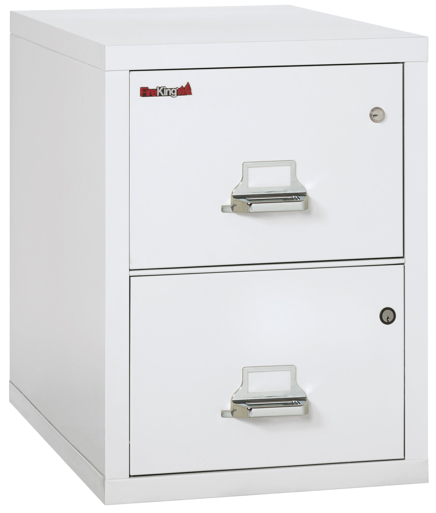 FireKing 2 Drawer Legal Safe-in-a-File Cabinet - 2 Drawer Letter 31" Depth - Arctic White