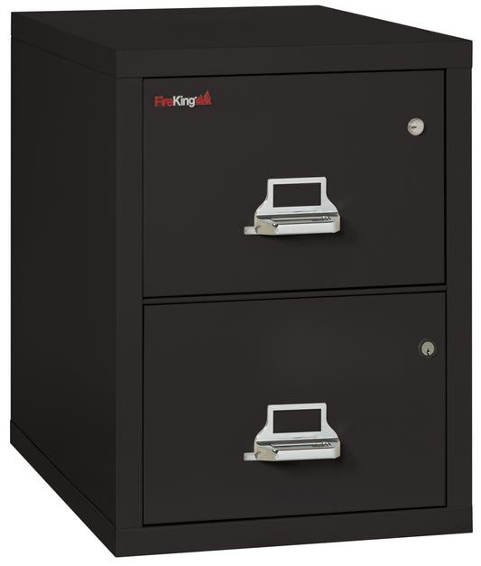 FireKing 2 Drawer Legal Safe-in-a-File Cabinet - 2 Drawer Letter 31" Depth - Black