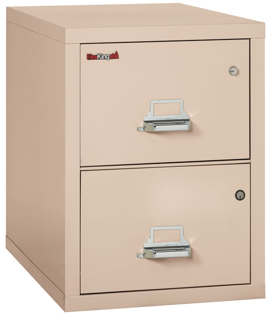 FireKing 2 Drawer Legal Safe-in-a-File cabinet - 2 Drawer Letter 31" Depth - Champagne