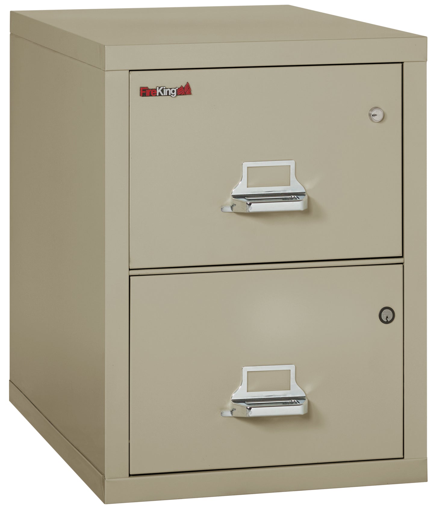 FireKing 2 Drawer Legal Safe-in-a-File Cabinet - 2 Drawer Letter 31" Depth - Pewter