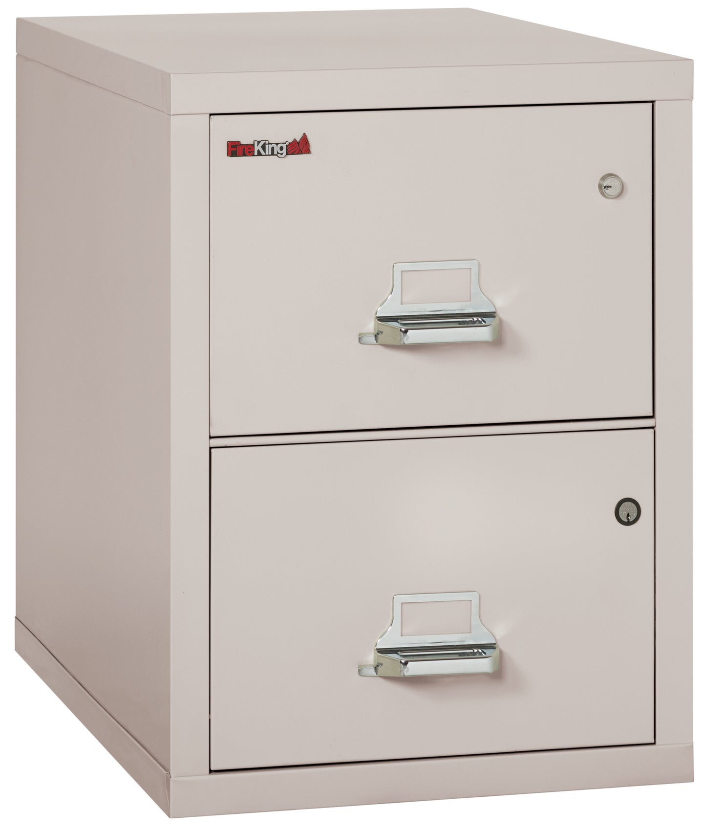 FireKing 2 Drawer Legal Safe-in-a-File Cabinet - 2 Drawer Letter 31" Depth - Platinum