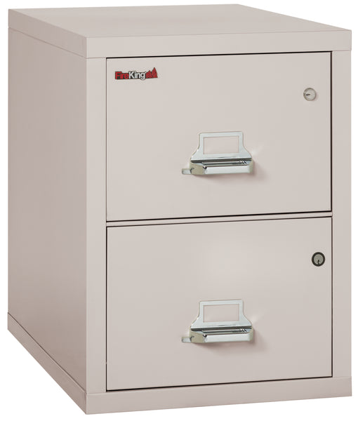 FireKing 2 Drawer Legal Safe-in-a-File Cabinet - 2 Drawer Letter 31 Depth - Platinum