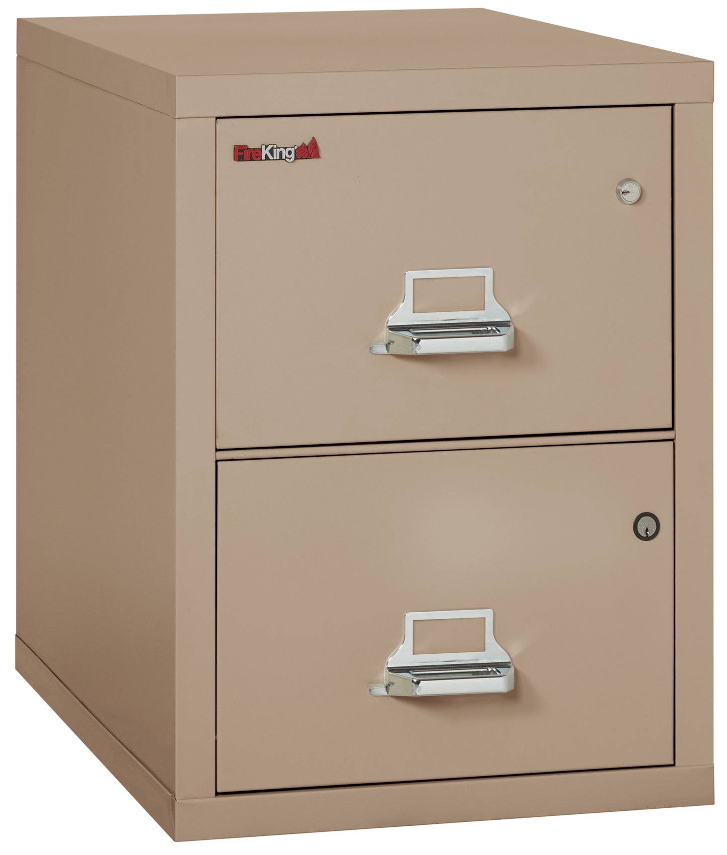 FireKing 2 Drawer Legal Safe-in-a-File Cabinet - 2 Drawer Letter 31" Depth - Taupe