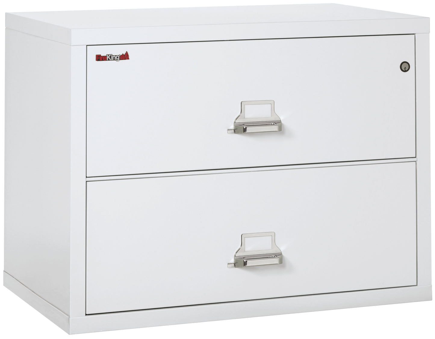 FireKing Fire Resistant File Cabinet - 2 Drawer Lateral 38" Wide - Arctic White