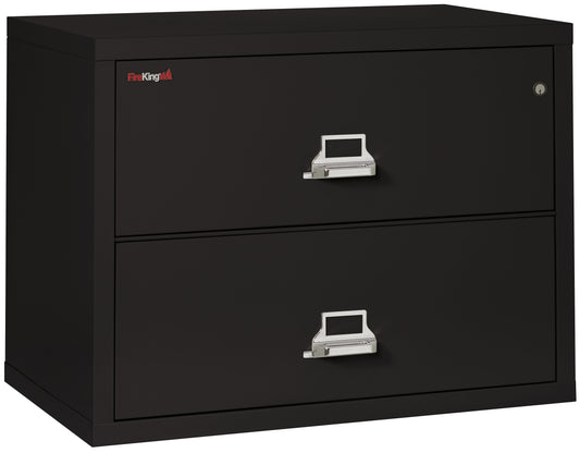 FireKing Fire Resistant File Cabinet - 2 Drawer Lateral 38" Wide - Black