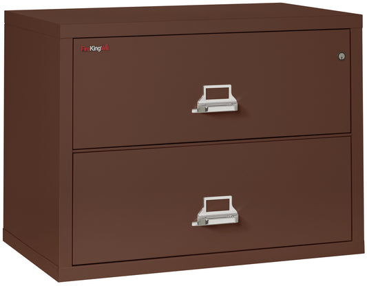 FireKing Fire Resistant File Cabinet - 2 Drawer Lateral 38" Wide - Brown