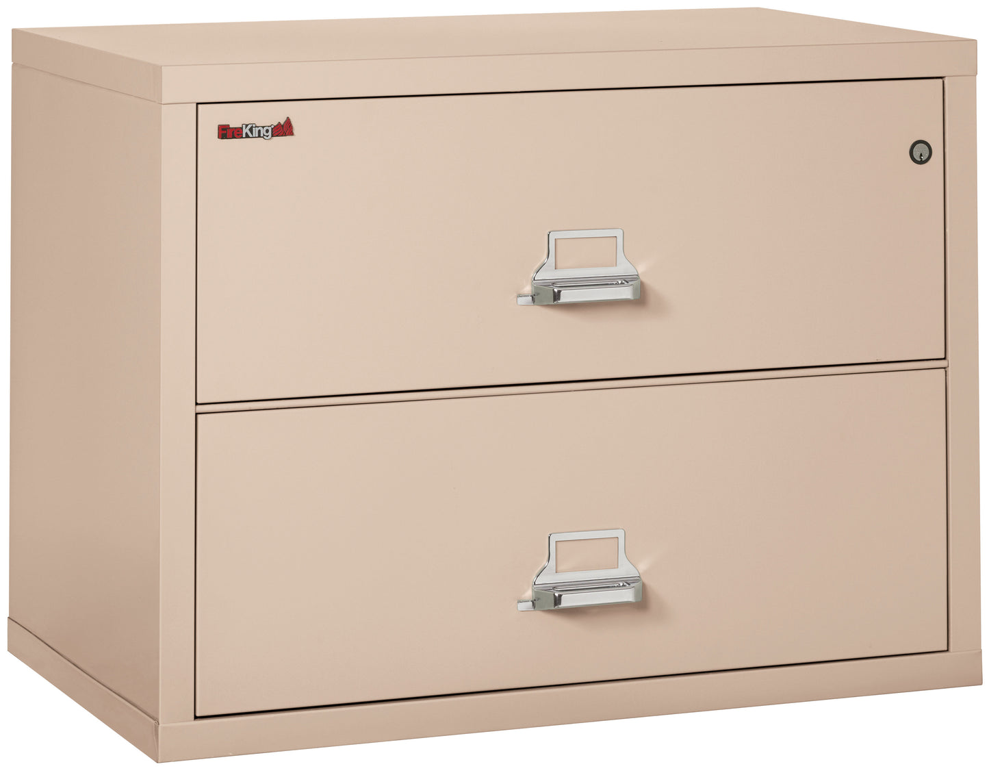 FireKing Fire Resistant File Cabinet - 2 Drawer Lateral 38" Wide - Champagne