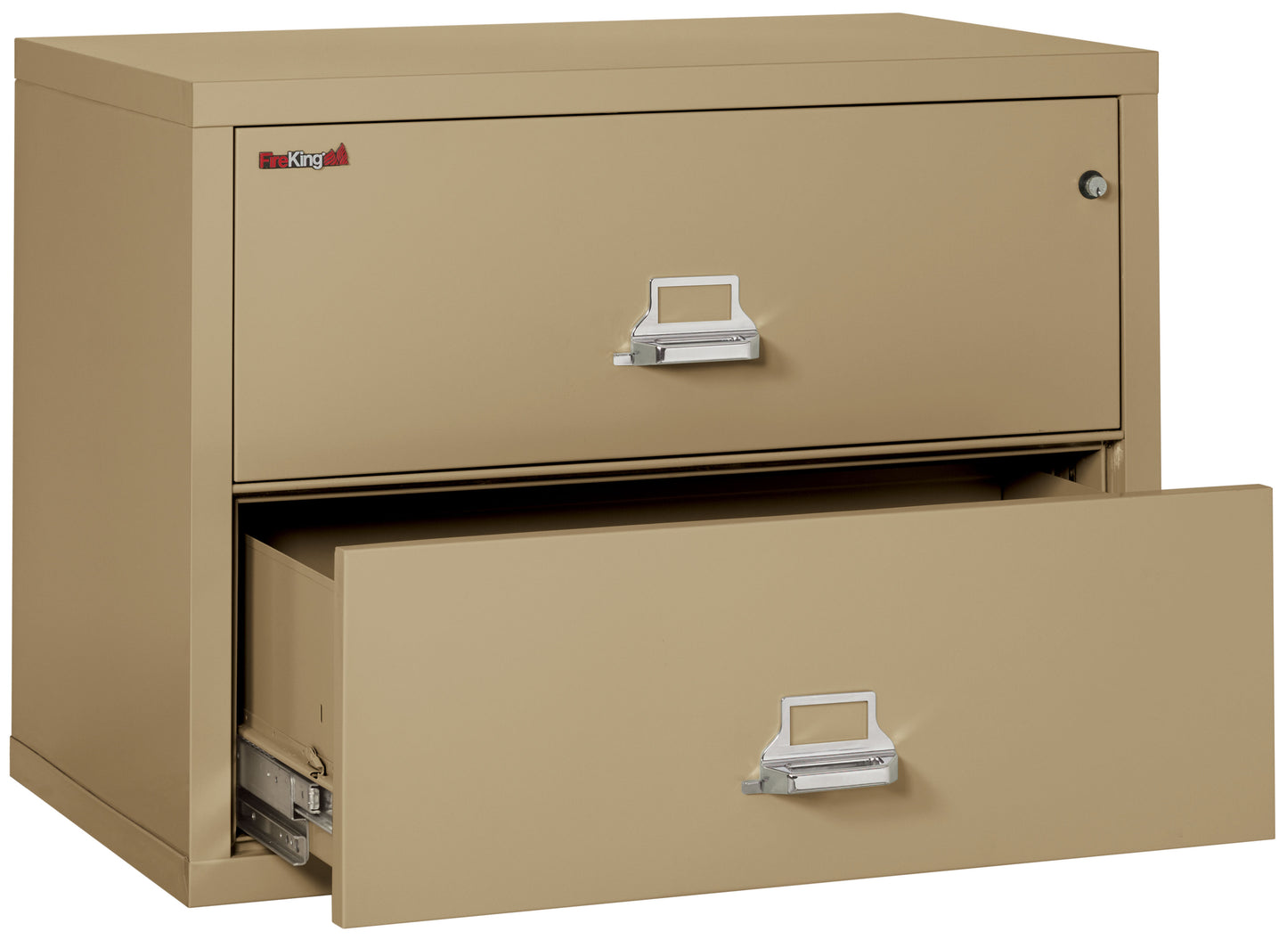 FireKing Fire Resistant File Cabinet - 2 Drawer Lateral 38" Wide - Sand