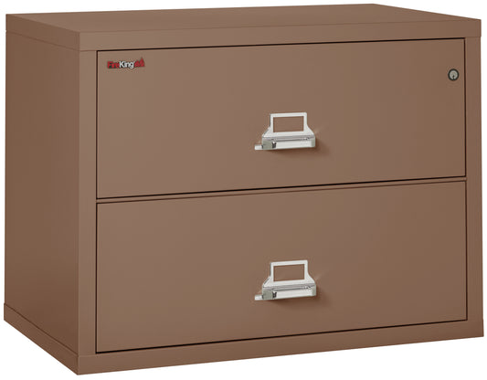 FireKing Fire Resistant File Cabinet - 2 Drawer Lateral 38" Wide - Tan