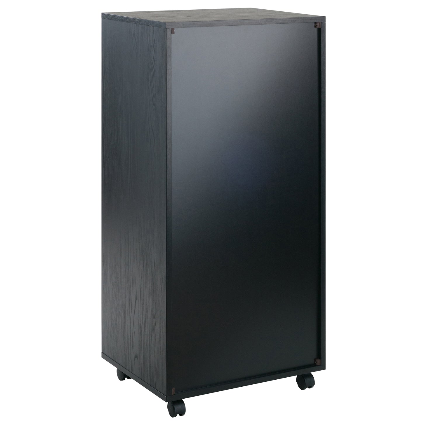 Halifax Tall Mobile Storage Cabinet, 5-Drawer, Black