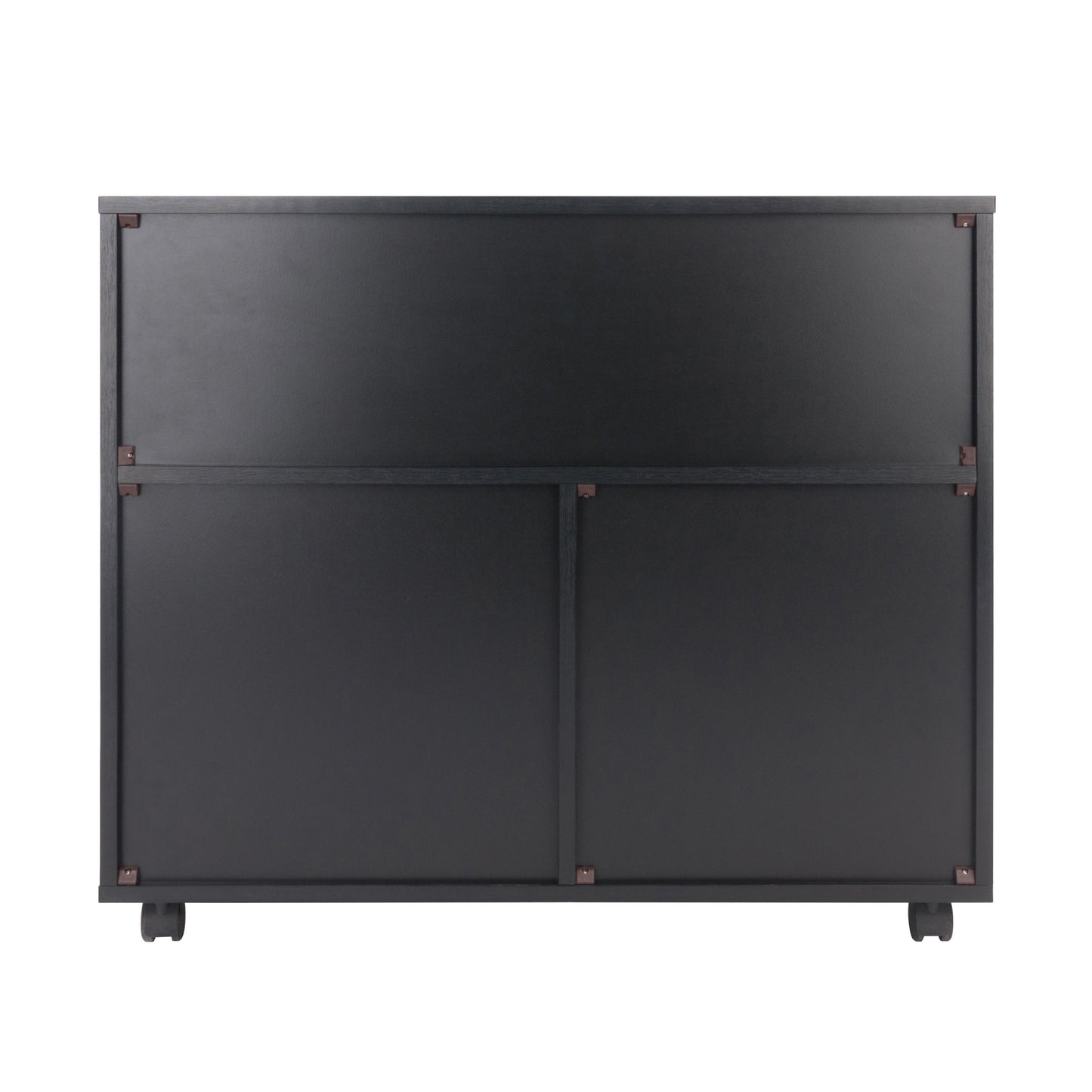 Halifax Wide Mobile Storage Cabinet, 3-Small and 2-Wide Drawers, Black