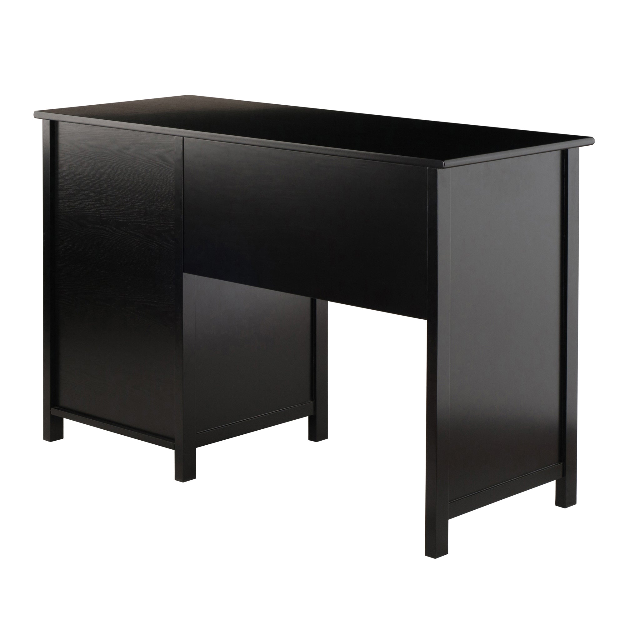 Delta Home Office Writing Desk, Black – File Cabinetry