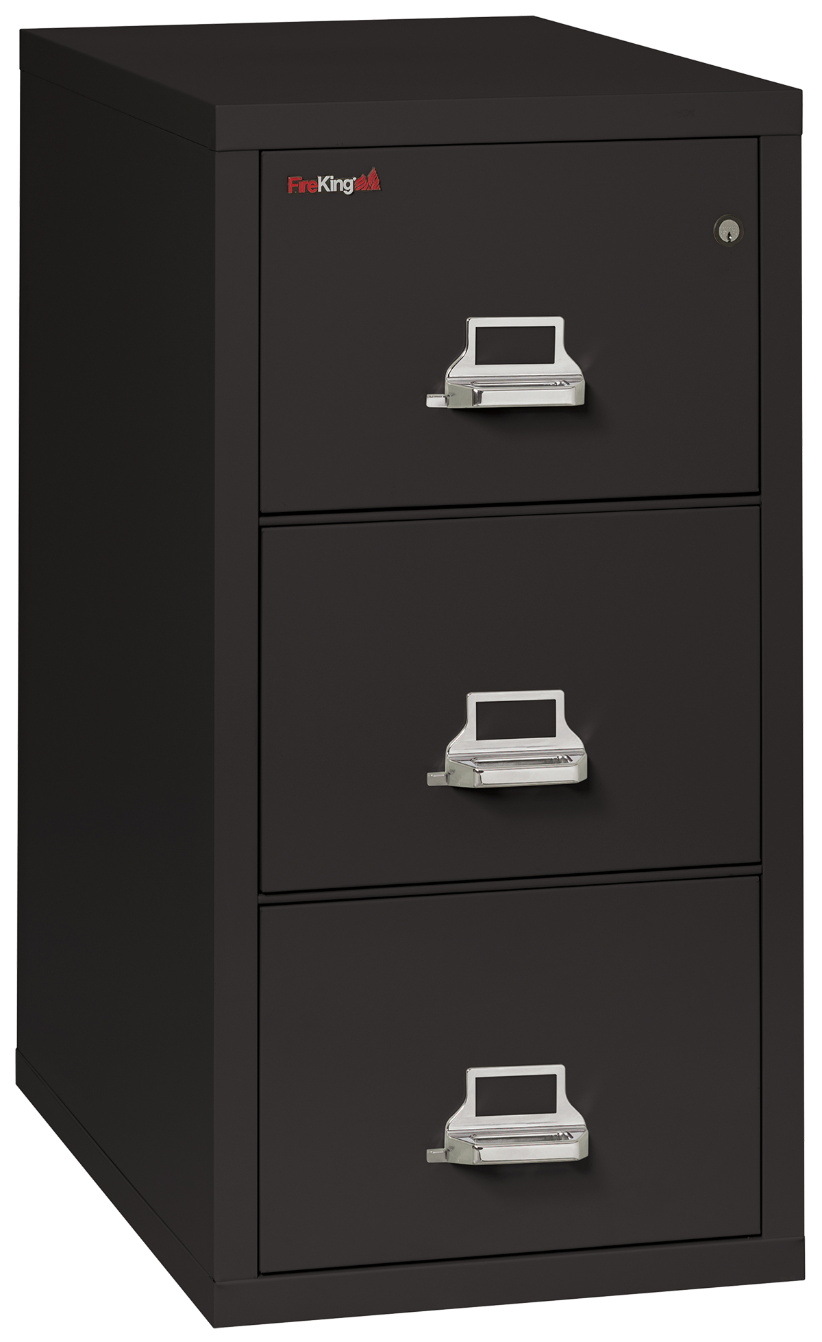 FireKing 1 Hour Fire Resistant File Cabinet - 3 Drawer Letter 31" Depth - Black