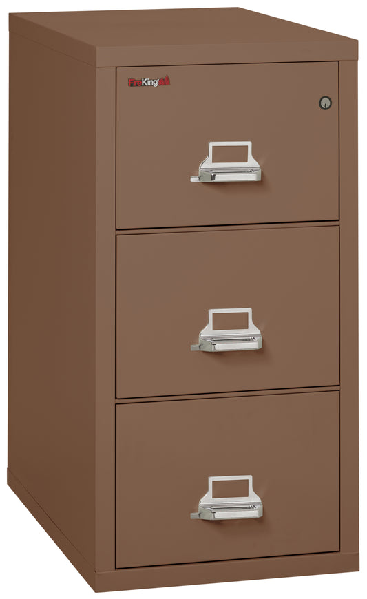 FireKing 1 Hour Fire Resistant File Cabinet - 3 Drawer Letter 31" Depth - Tan