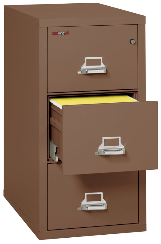 FireKing 1 Hour Fire Resistant File Cabinet - 3 Drawer Letter 31" Depth - Tan