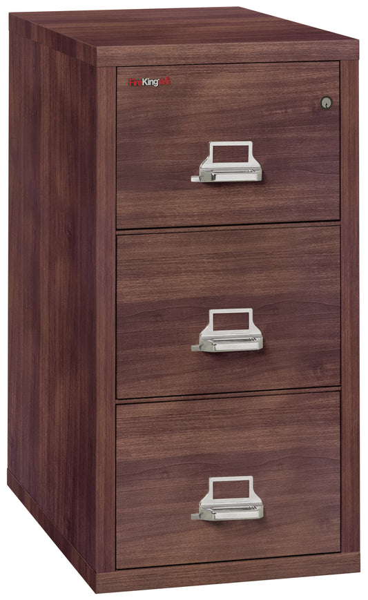 FireKing 1 Hour Fire Resistant File Cabinet - 3 Drawer Letter 31" Depth - Light Walnut