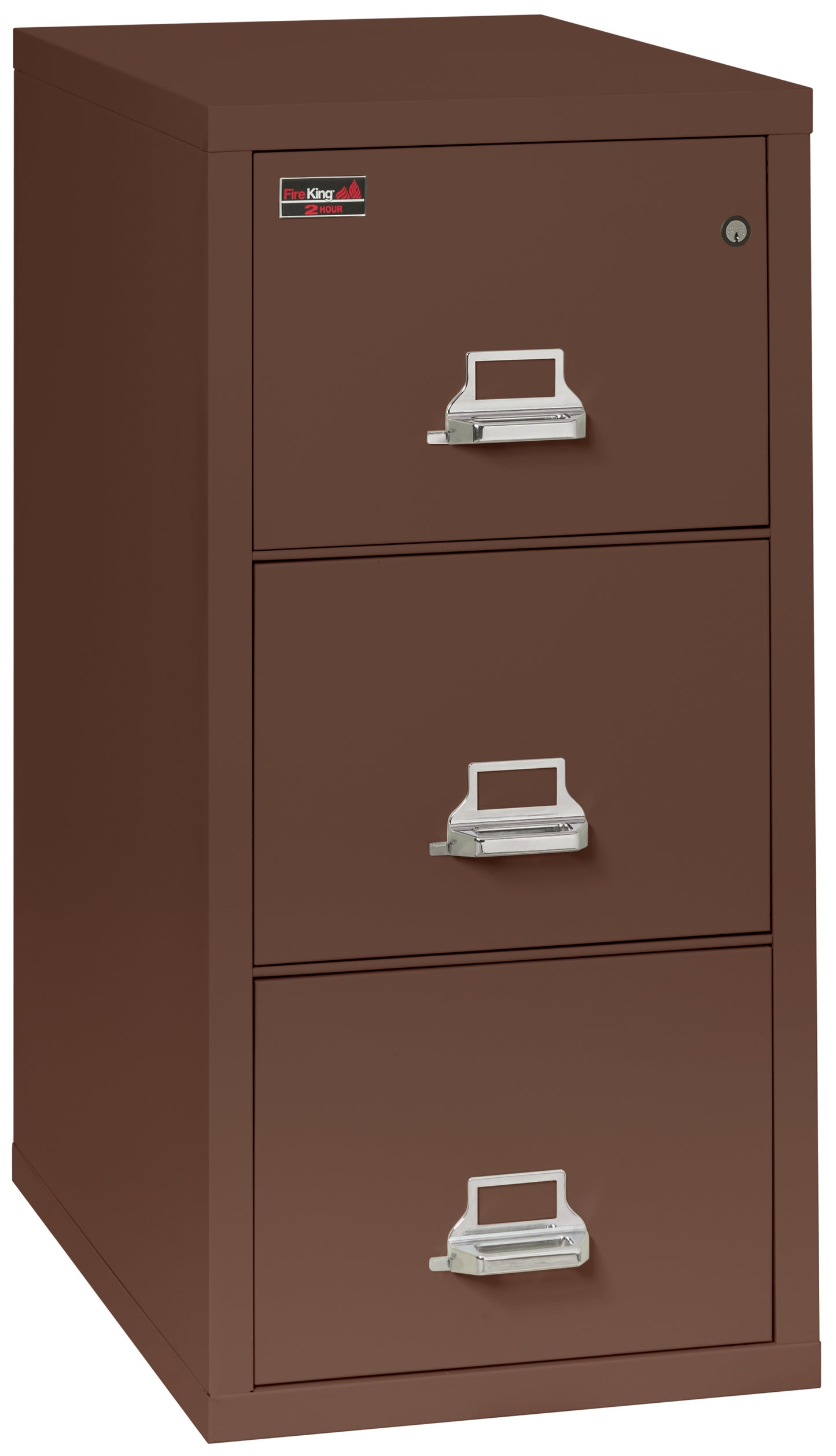 FireKing 2 Hour Fire Resistant File Cabinet - 3 Drawer Letter 31" Depth - Brown