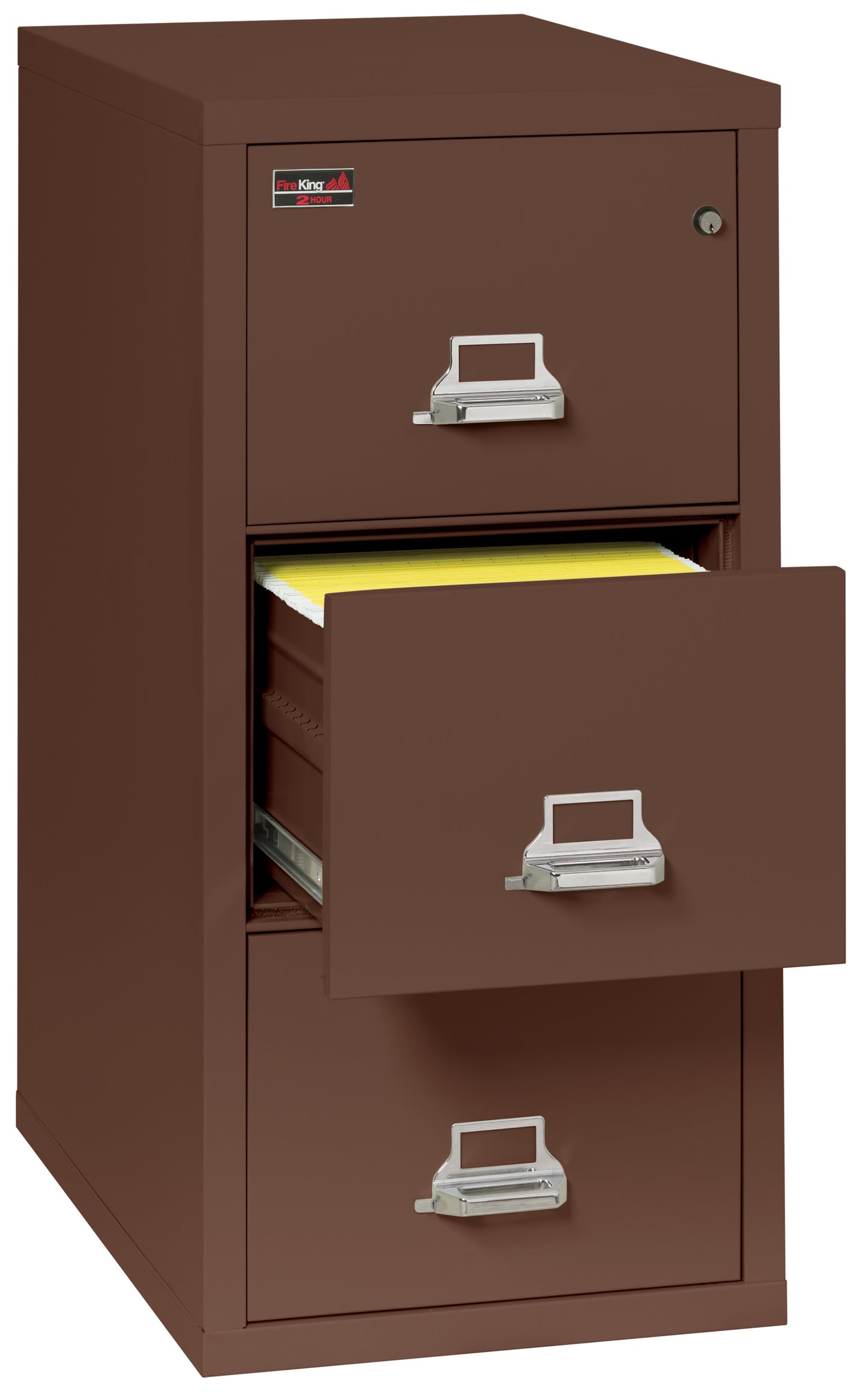 FireKing 2 Hour Fire Resistant File Cabinet - 3 Drawer Letter 31" Depth - Brown