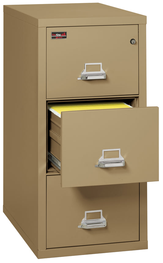 FireKing 2 Hour Fire Resistant File Cabinet - 3 Drawer Letter 31" Depth - Sand