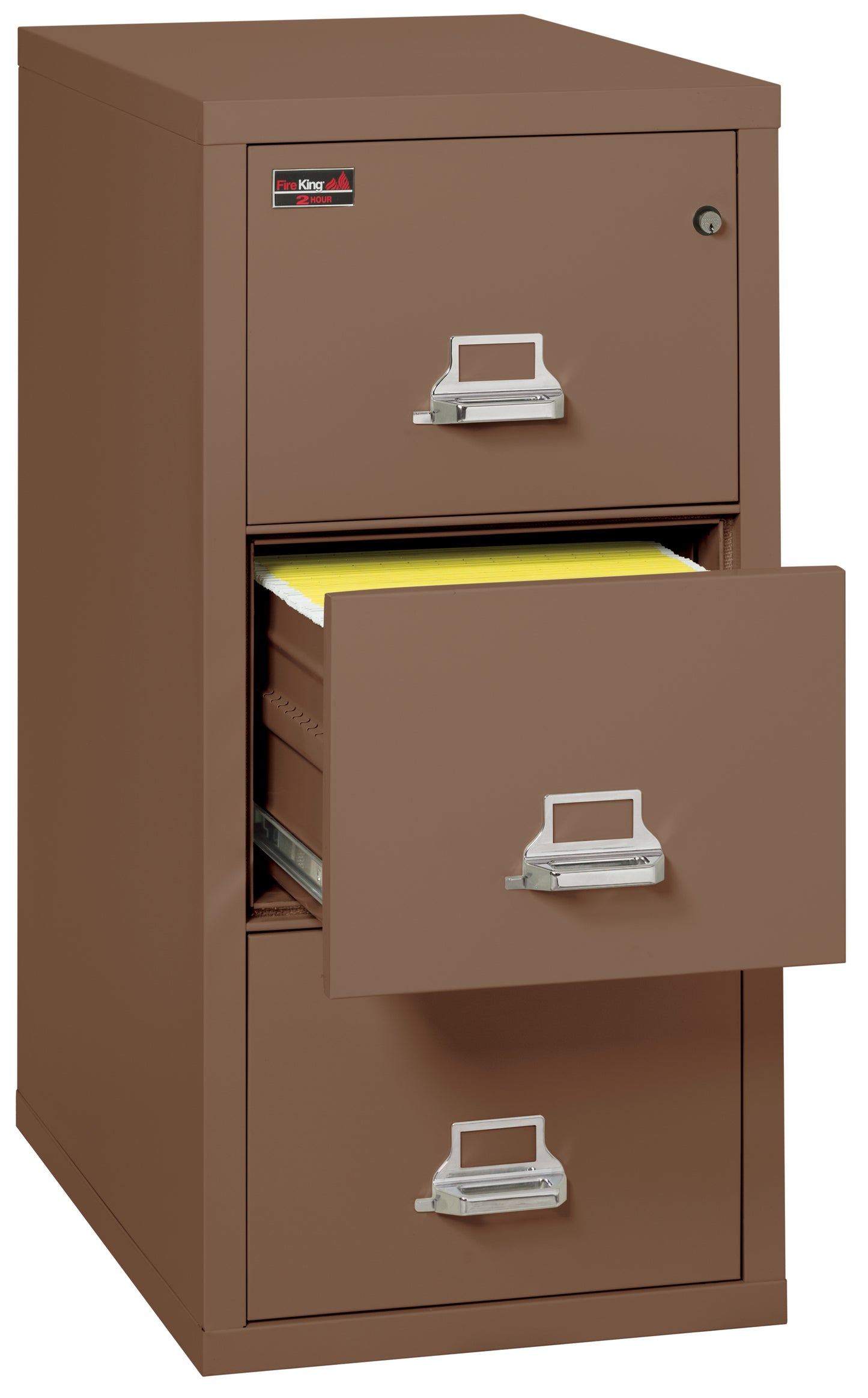 FireKing 2 Hour Fire Resistant File Cabinet - 3 Drawer Letter 31" Depth - Tan