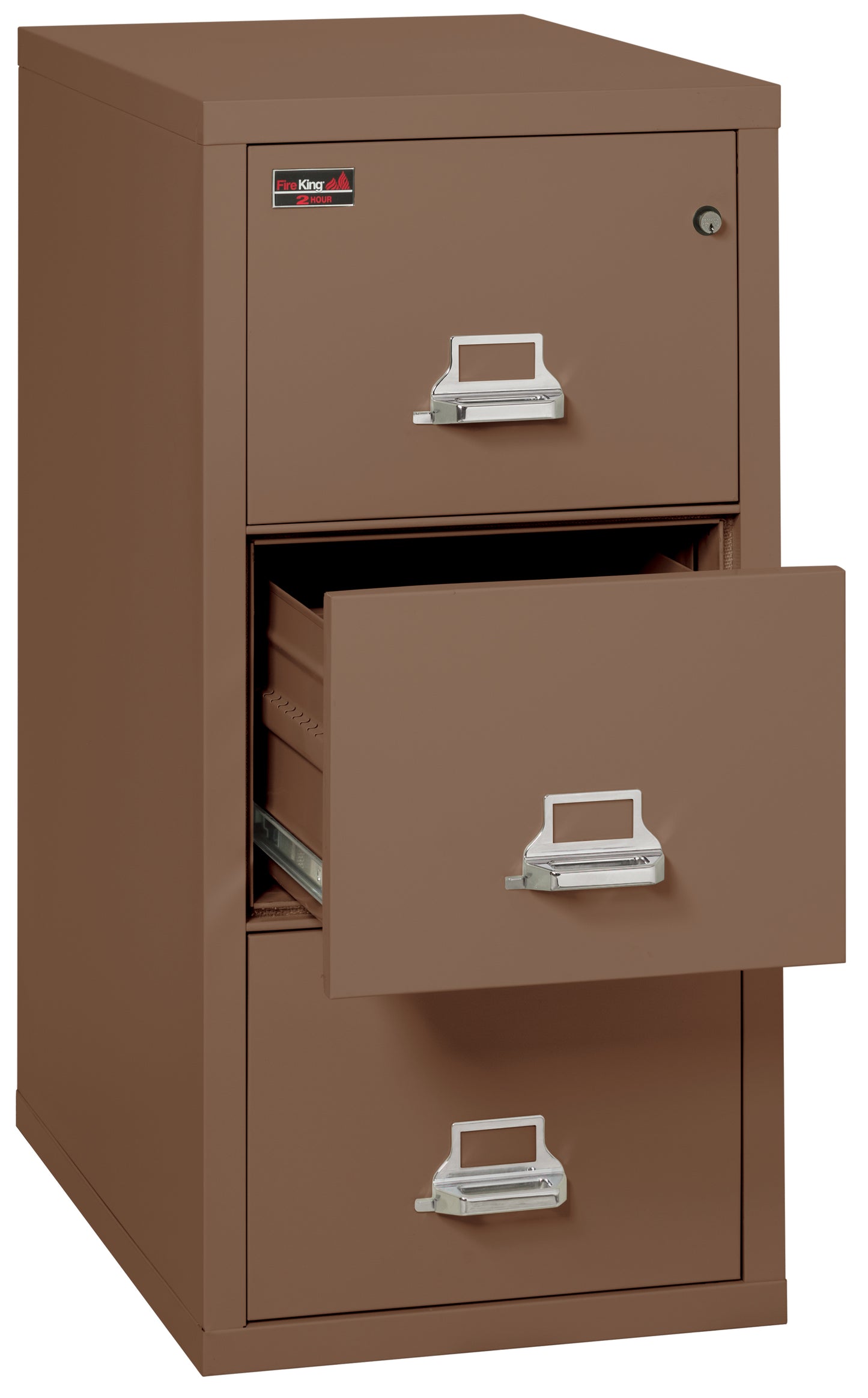 FireKing 2 Hour Fire Resistant File Cabinet - 3 Drawer Letter 31" Depth - Tan