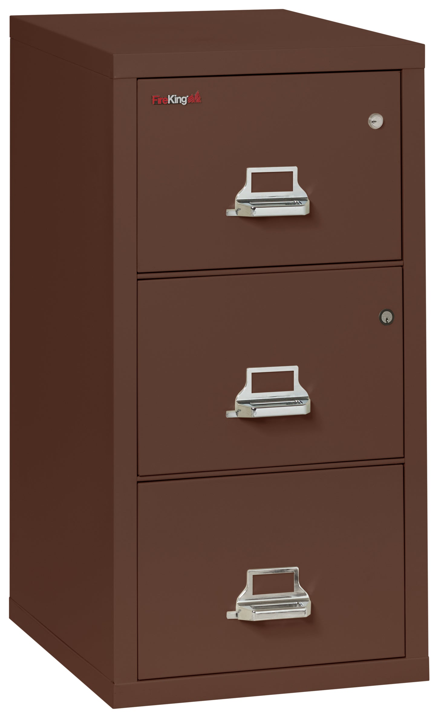 FireKing 1 Hour Fire Resistant File Cabinet - 3 Drawer Legal 31" Depth - Brown