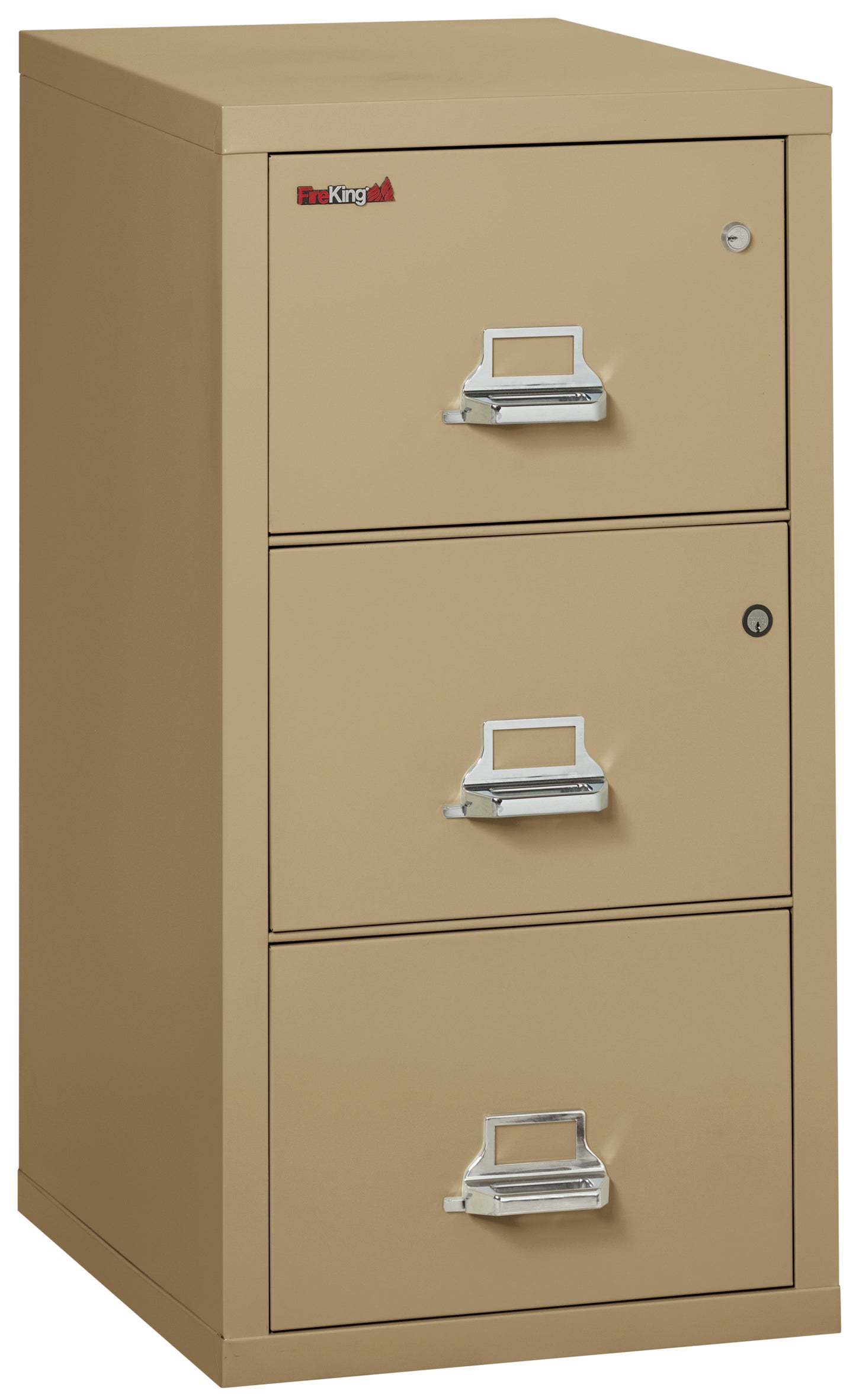 FireKing 1 Hour Fire Resistant File Cabinet - 3 Drawer Legal 31" Depth - Sand