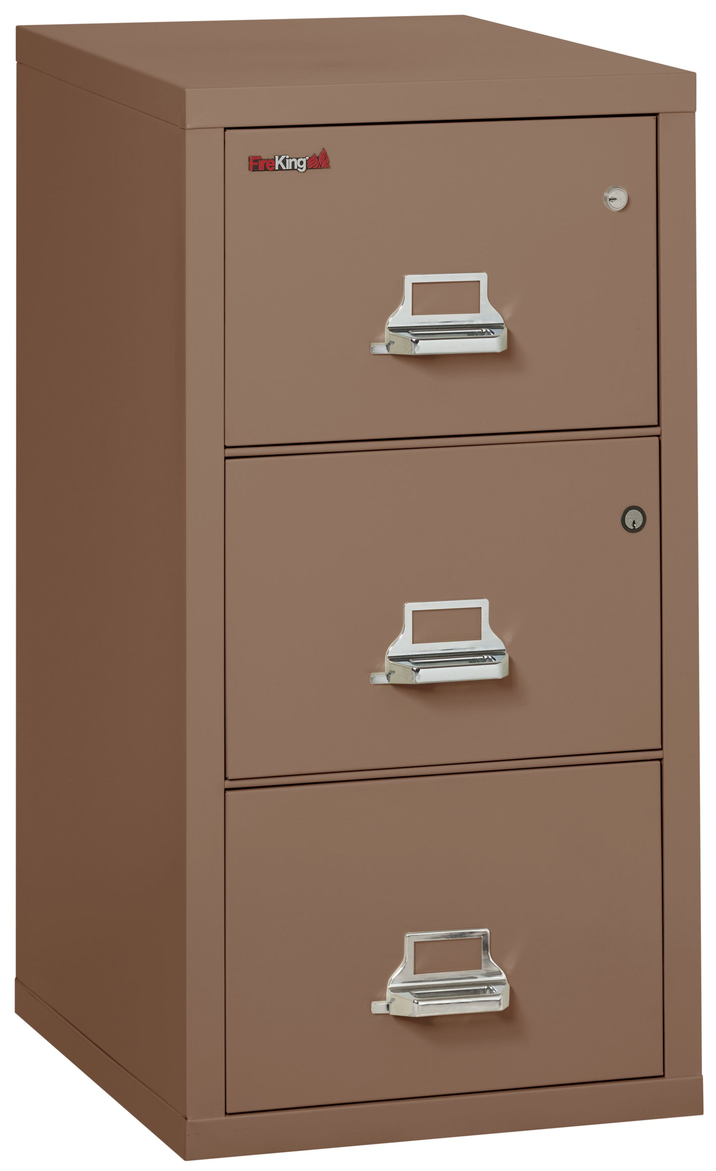 FireKing 1 Hour Fire Resistant File Cabinet - 3 Drawer Legal 31" Depth - Tan