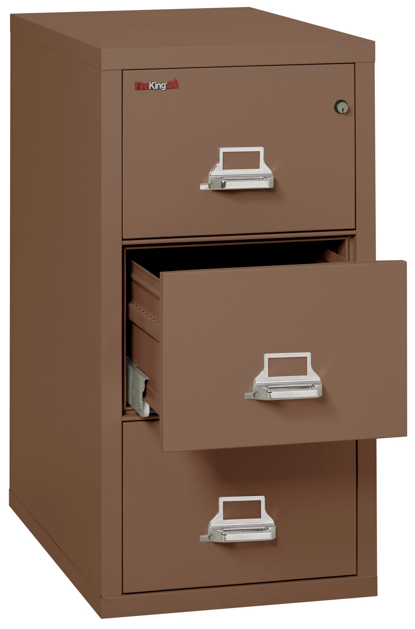 FireKing 1 Hour Fire Resistant File Cabinet - 3 Drawer Legal 31" Depth - Tan