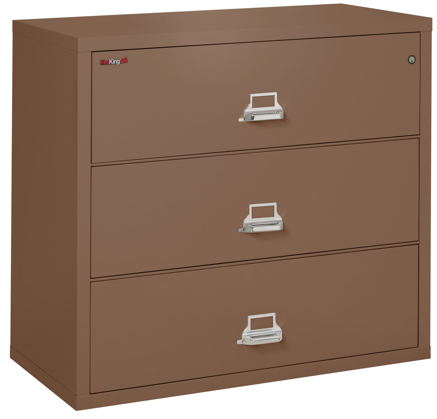 FireKing Fire Resistant File Cabinet - 3 Drawer Lateral 44" Wide - Tan