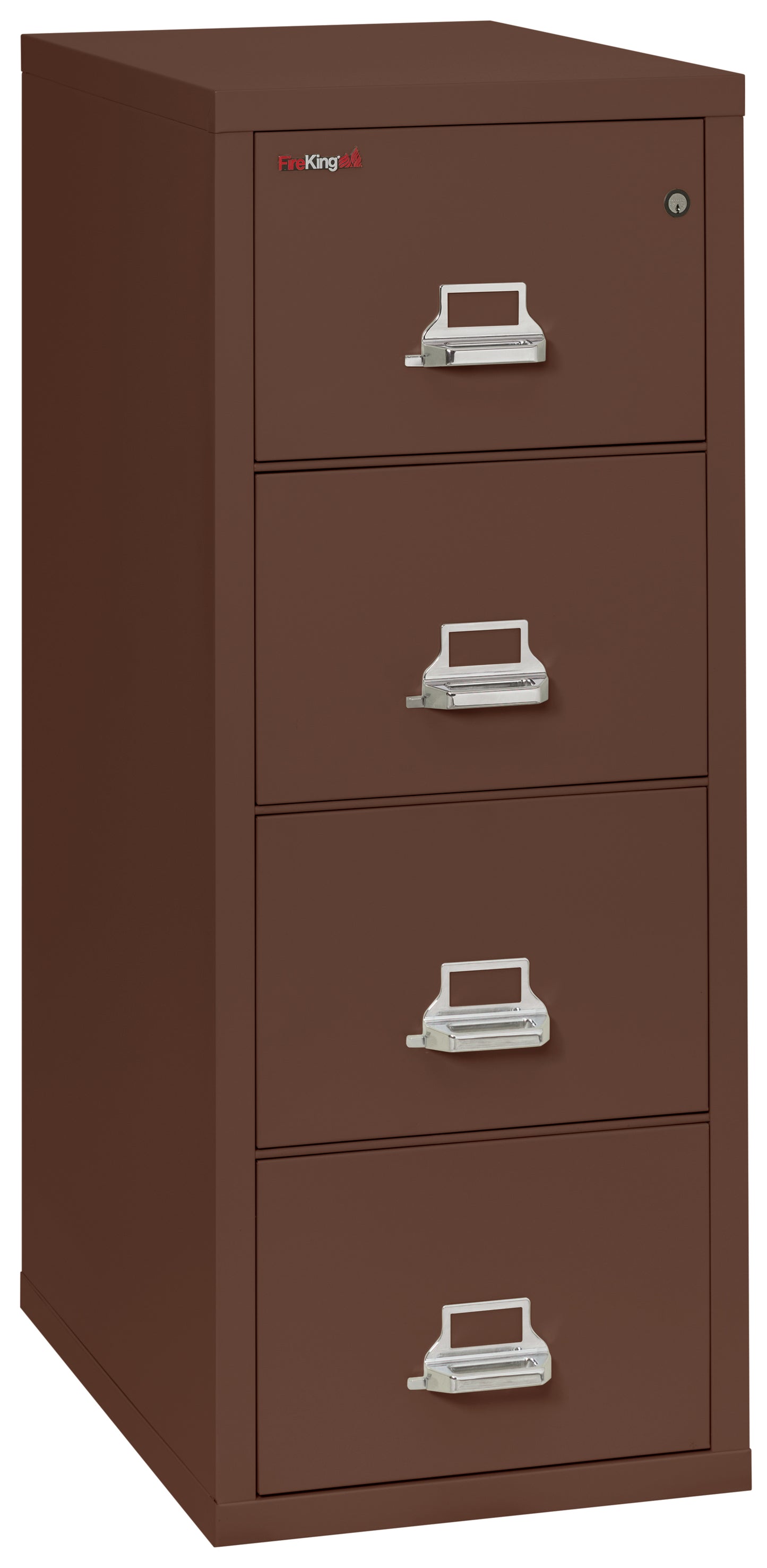 FireKing 1 Hour Fire Resistant File Cabinet - 4 Drawer Letter 31" Depth - Brown