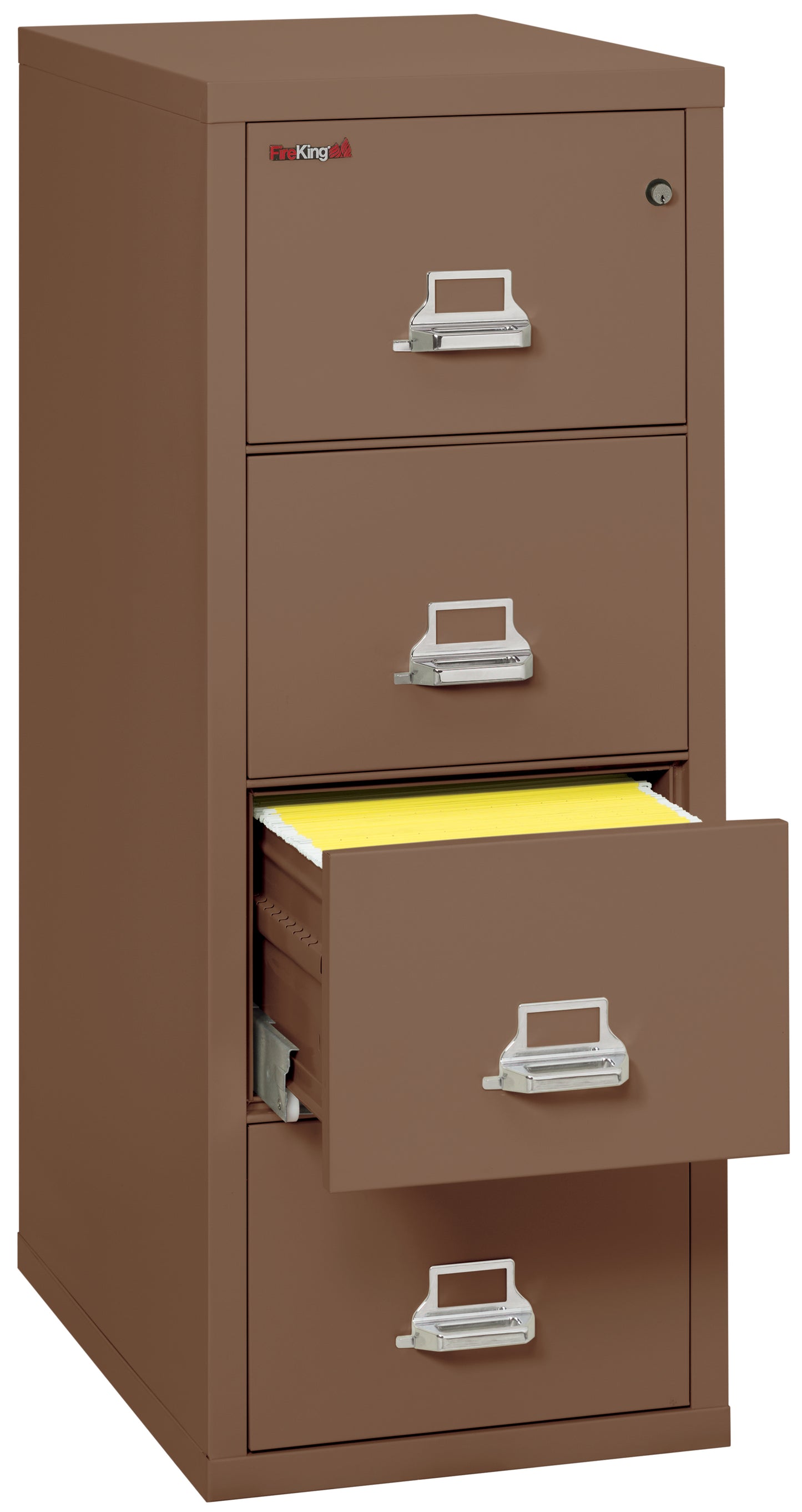 FireKing 1 Hour Fire Resistant File Cabinet - 4 Drawer Letter 31" Depth - Tan