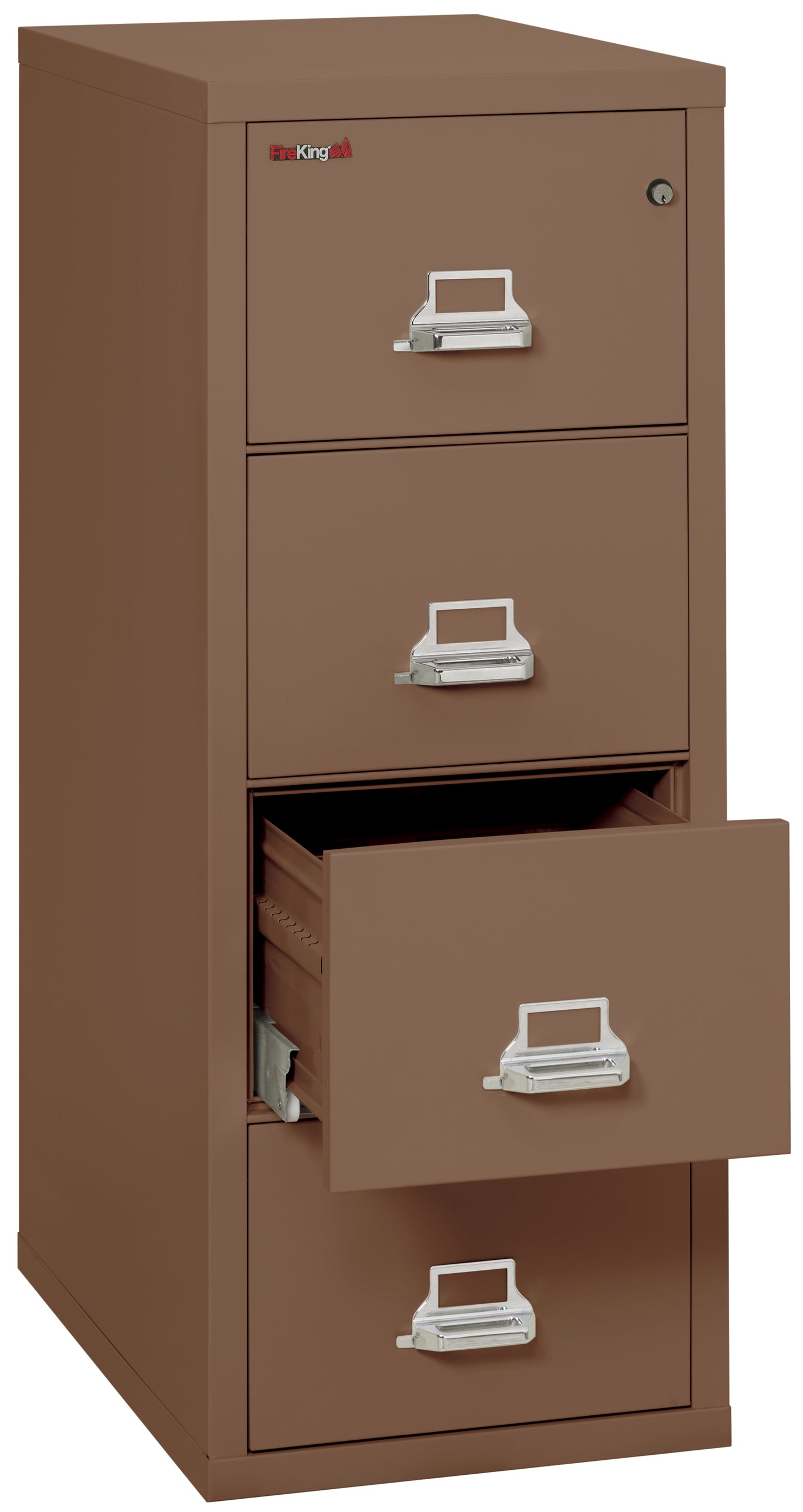 FireKing 1 Hour Fire Resistant File Cabinet - 4 Drawer Letter 31" Depth - Tan