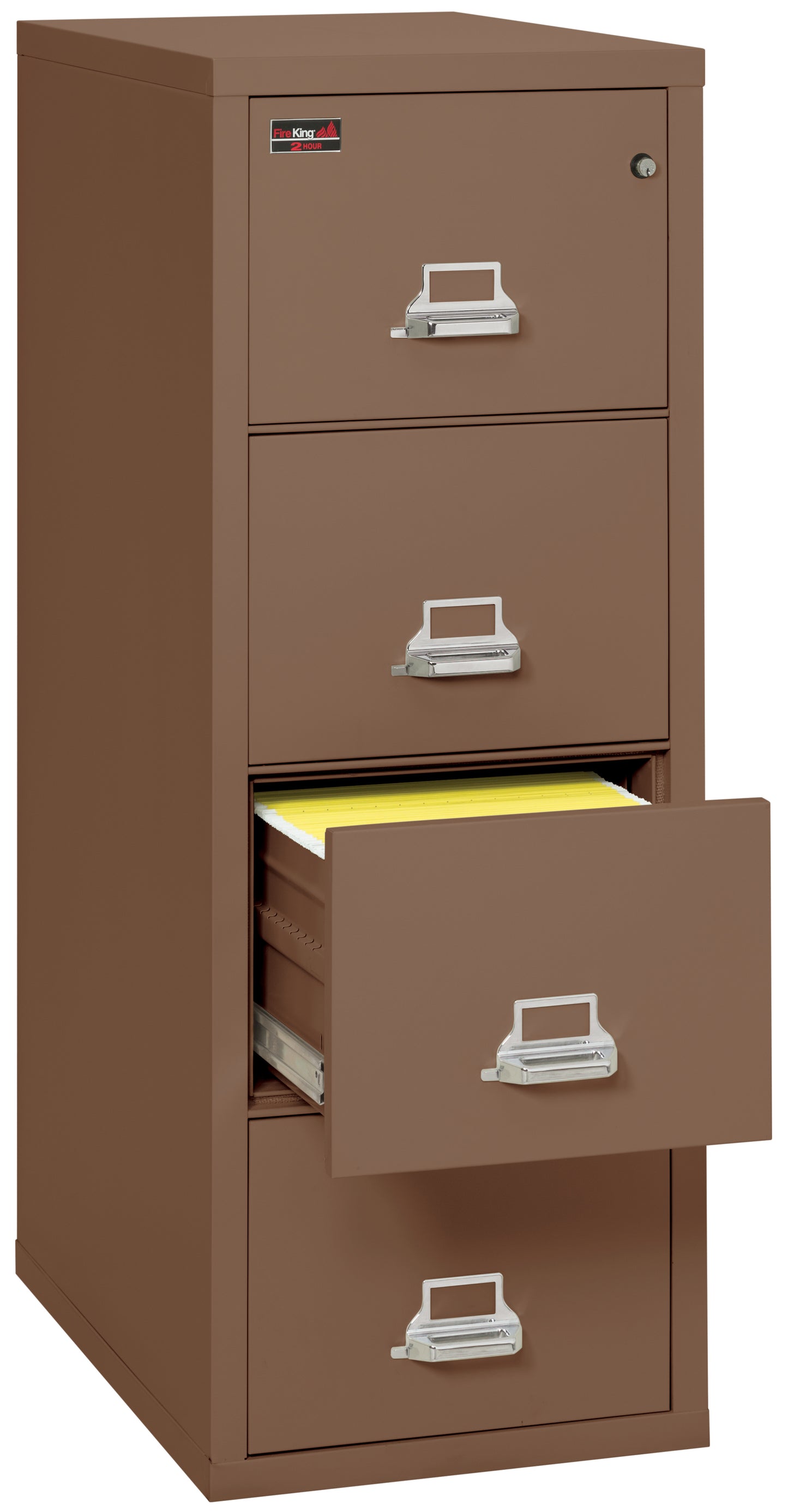 FireKing 2 Hour Fire Resistant File Cabinet - 4 Drawer Letter 31" Depth - Tan