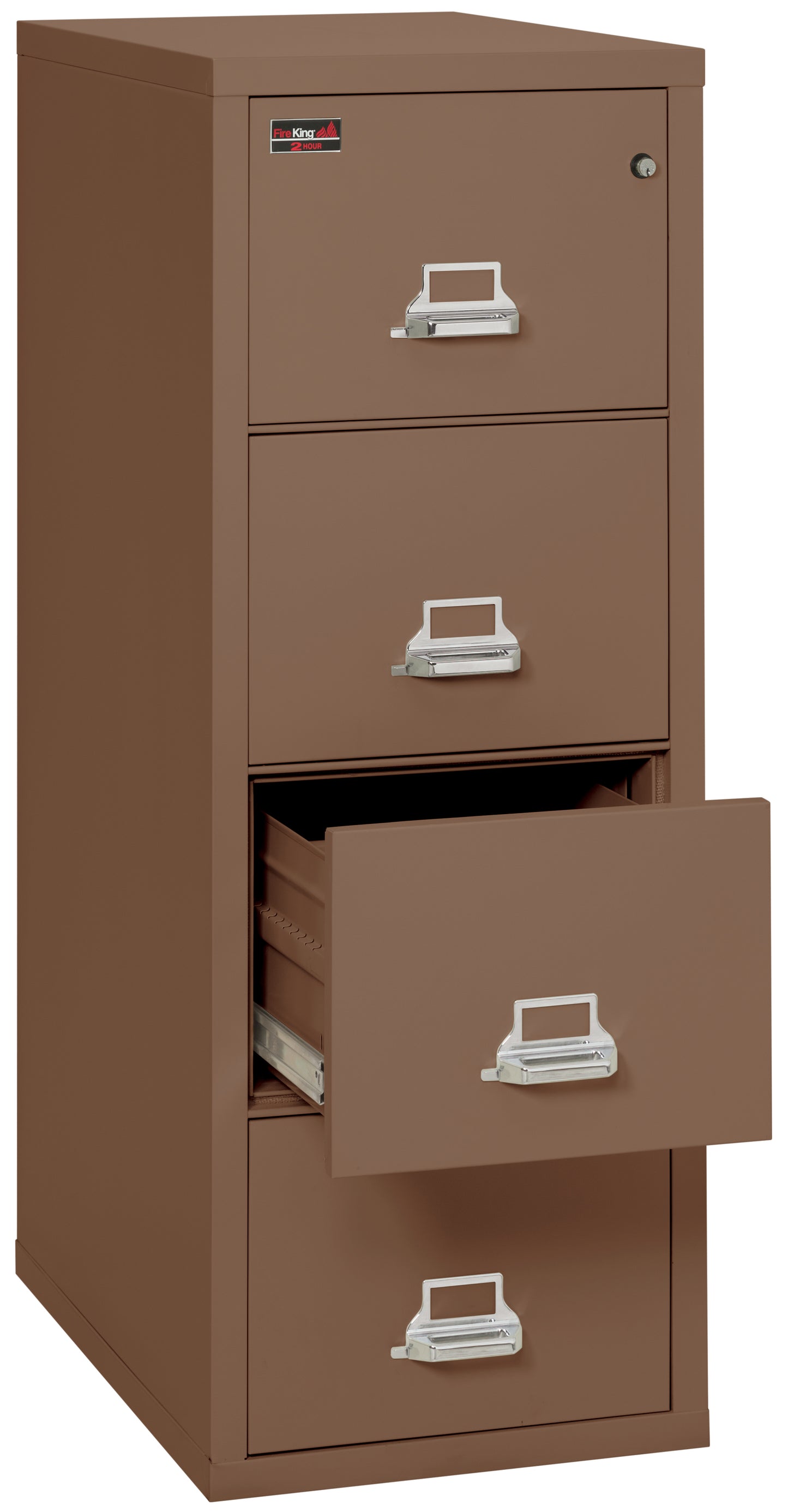 FireKing 2 Hour Fire Resistant File Cabinet - 4 Drawer Letter 31" Depth - Tan