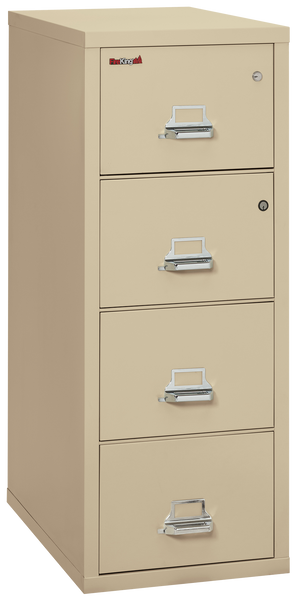 FireKing 4 Drawer Legal Safe-in-a-File Cabinet - Parchment